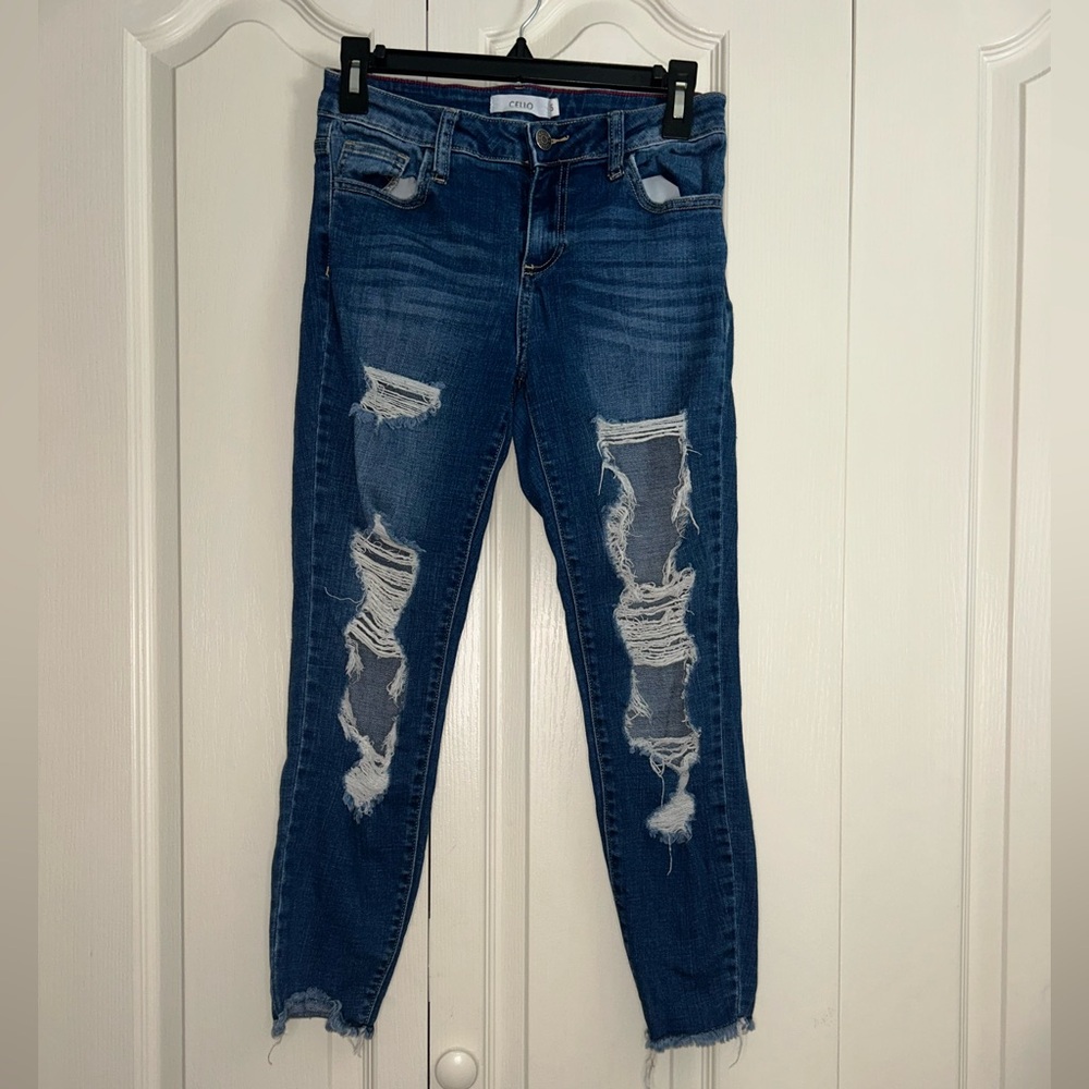 Cello Ripped Skinny Jeans